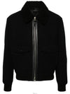 OBH002 FMW011F23 Shearling Collar Bomber Jacket - TOM FORD - BALAAN 5