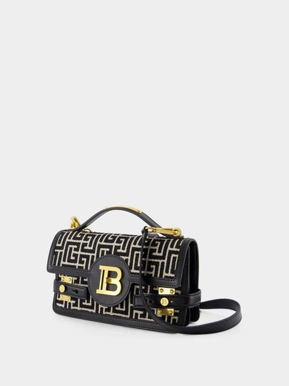 B-Buzz Shoulder 24 Purse - Balmain - Cotton - Ivory/Black - BALMAIN - BALAAN 2