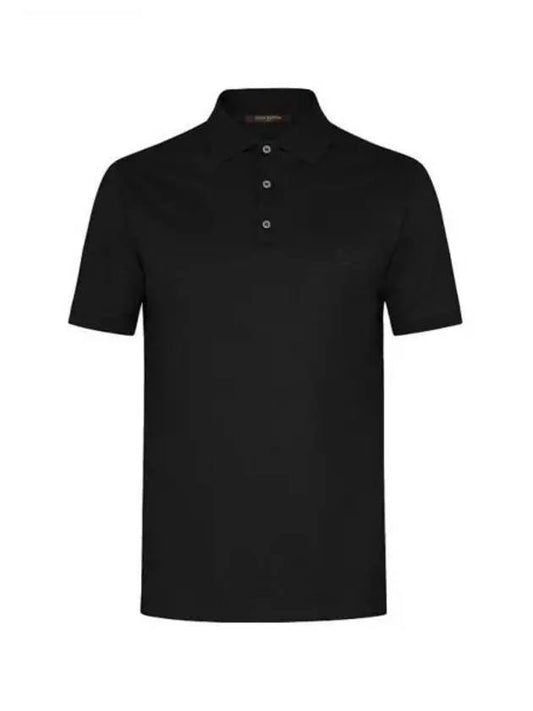 Classic Short Sleeve Pique Polo Black 1A1S89 - LOUIS VUITTON - BALAAN 2