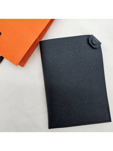 Passport wallet Tarmac passport case blue indigo - HERMES - BALAAN 1