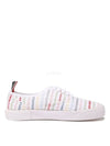 Seersucker Tweed Heritage Trainer Low Top Sneakers White - THOM BROWNE - BALAAN 1