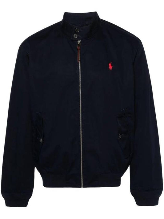 Embroidered Pony Logo Zip Up Jacket Navy - POLO RALPH LAUREN - BALAAN 1