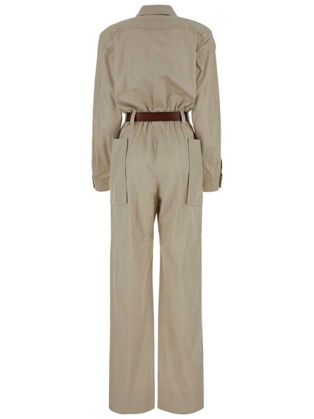 belted cotton jumpsuit 785813Y9I22 - SAINT LAURENT - BALAAN 3