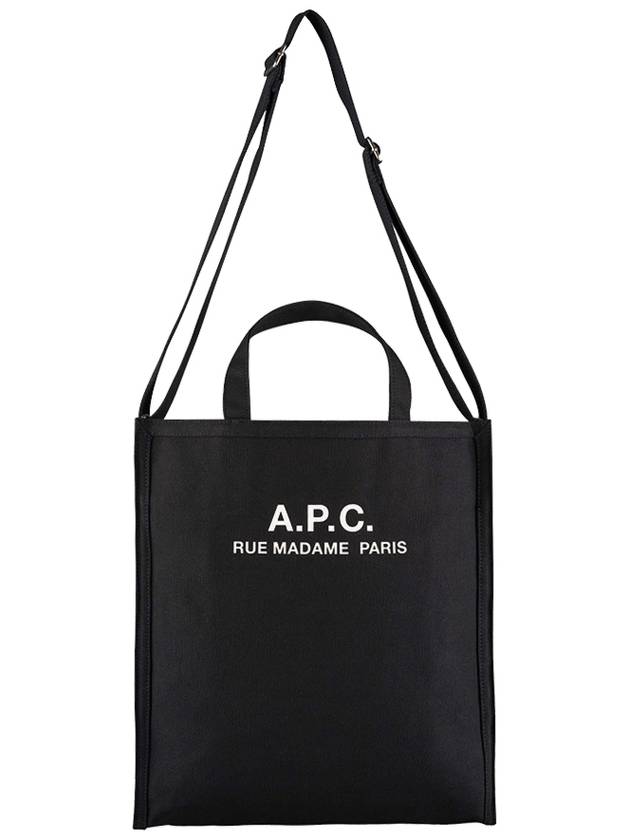 Recovery Logo Printing Cotton Tote Bag Black - A.P.C. - BALAAN.