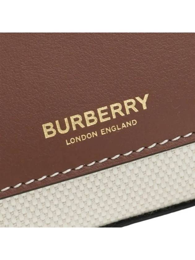 Pocket Logo Canvas Cross Bag Brown - BURBERRY - BALAAN 6