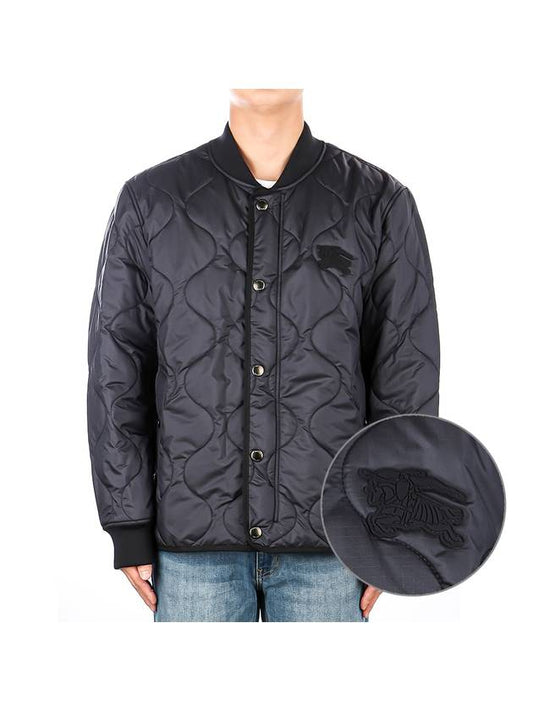 EKD Applique Quilted Bomber Jacket Navy - BURBERRY - BALAAN 2