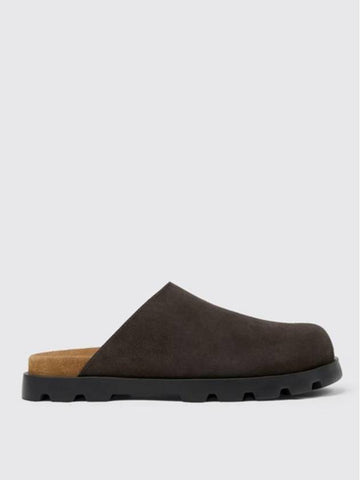 Brutus Leather Slippers Dark Brown - CAMPER - BALAAN 1