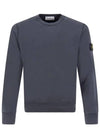 Compass Patch Crew Neck Sweatshirt Grey - STONE ISLAND - BALAAN 2