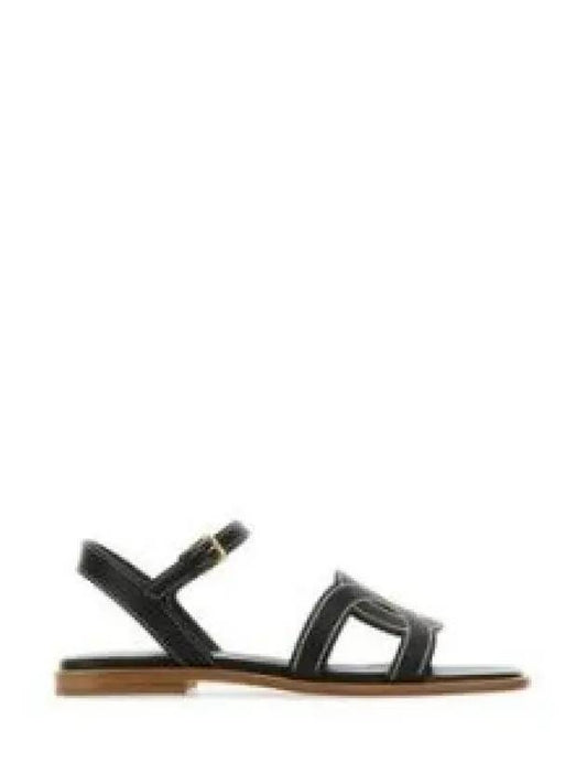 Kate Leather Sandals Black - TOD'S - BALAAN 2