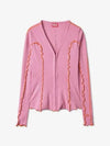 Women's T Rivas Rib Cardigan Light Pink - DIESEL - BALAAN 2