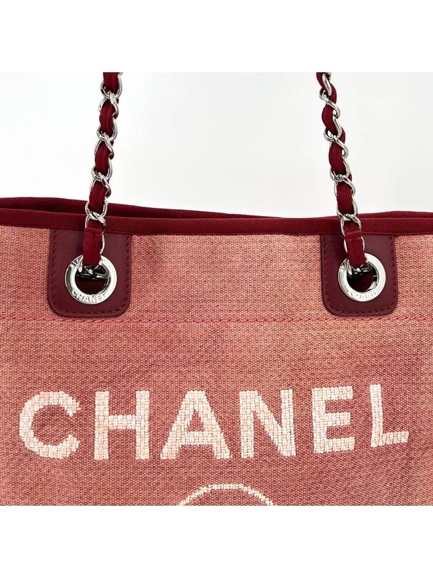 Canvas Chain Deauville Shoulder Bag - CHANEL - BALAAN 4