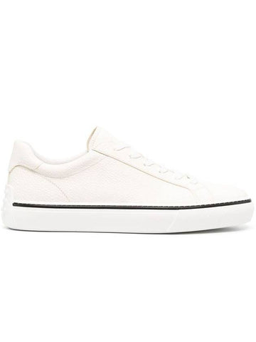 Grained Leather Low-Top Sneakers White - TOD'S - BALAAN 1