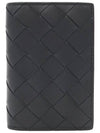 Intrecciato Flap Card Case Black - BOTTEGA VENETA - BALAAN 2