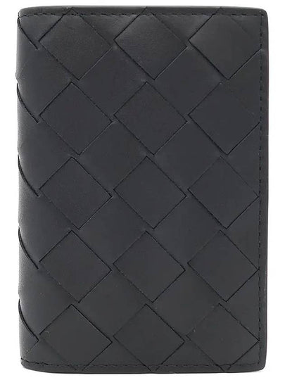 Intrecciato Flap Card Case Black - BOTTEGA VENETA - BALAAN 2