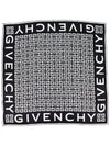 4G Logo Pattern Silk Muffler Black - GIVENCHY - BALAAN 3