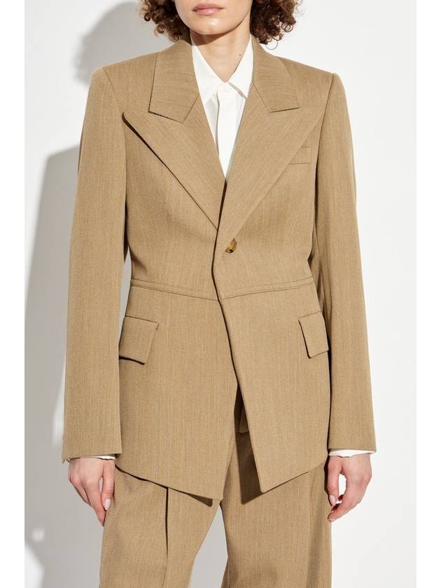 Burberry Wool Blazer, Women's, Brown - BURBERRY - BALAAN 3