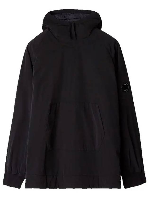 Lens Wappen Garment Nylon Hoodie Black - CP COMPANY - BALAAN 2