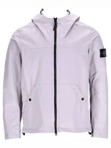 Supima Cotton Twill Stretch-TC Over Hooded Jacket Grey - STONE ISLAND - BALAAN 1