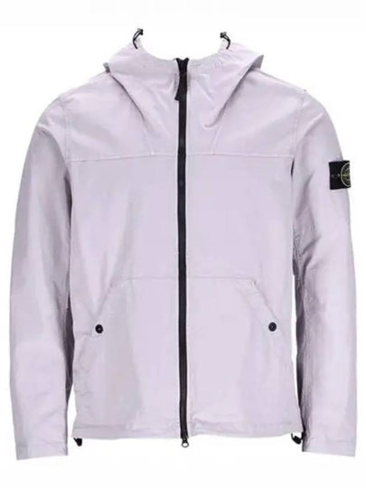 Supima Cotton Twill Stretch-TC Over Hooded Jacket Grey - STONE ISLAND - BALAAN 2