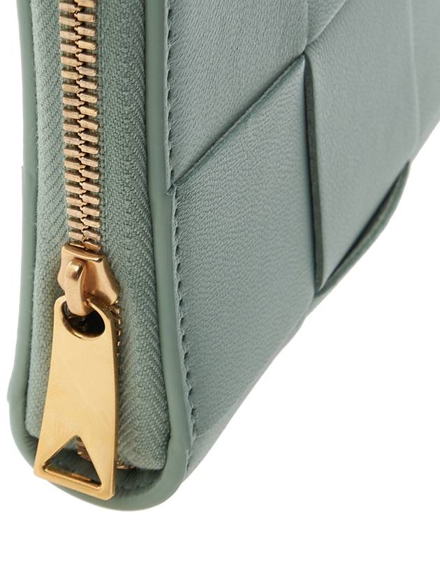 Intrecciato Zip Around Half Wallet Green - BOTTEGA VENETA - BALAAN 8