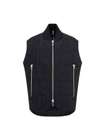 Men s logo stitch zip up padded vest black 271618 - EMPORIO ARMANI - BALAAN 1