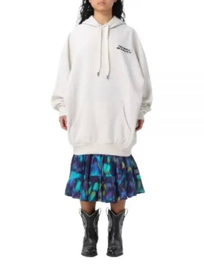 Solena Embroidered Logo Oversized Hoodie Ecru - ISABEL MARANT - BALAAN 2