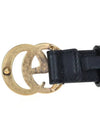 GG Marmont Double Buckle Thin Belt Black - GUCCI - BALAAN 6