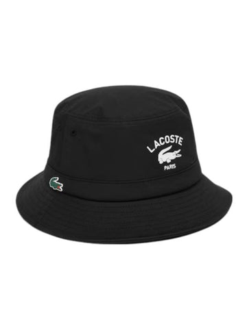 Golf Bucket Hat Black - LACOSTE - BALAAN 1