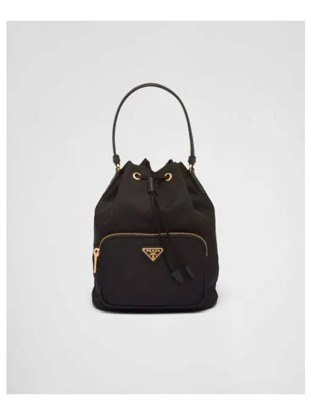 Duet Re-Nylon Bucket Bag Black Gold - PRADA - BALAAN 2