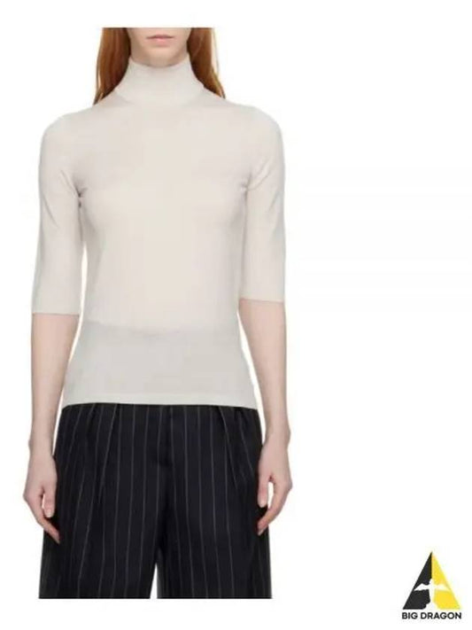 Unghia Virgin Wool Turtleneck White - MAX MARA - BALAAN 2