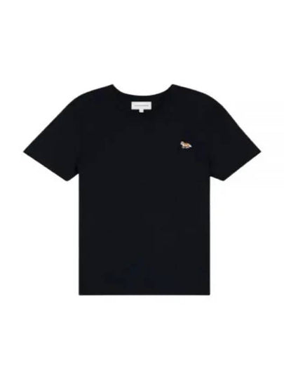 Baby Fox Patch Regular Short Sleeve T-Shirt Black - MAISON KITSUNE - BALAAN 2