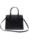 Saffiano Gold Square Leather Tote Bag Black - PRADA - BALAAN 5