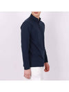 Henry neck navy long sleeve t-shirt TEE172 - IKALOOOK - BALAAN 3