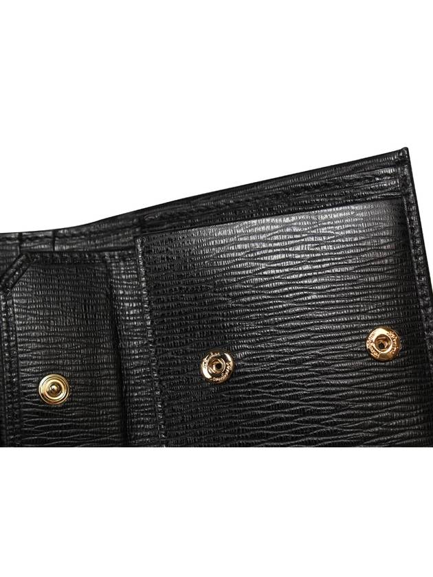 Revival Gancini Half Wallet Black - SALVATORE FERRAGAMO - BALAAN 9