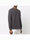 Wappen Patch Cotton Sweatshirt Dark Grey - STONE ISLAND - BALAAN 3