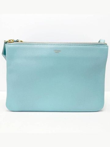 Baby blue mint trio bag 3 stage zipper cross 4VCEB21489 - CELINE - BALAAN 1