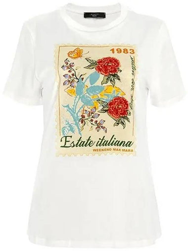 white zirlo t shirt 001 1210069 - MAX MARA - BALAAN 1