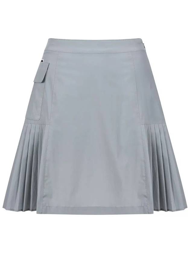 1st Side pleated miniskirt MW3MS245LGY - P_LABEL - BALAAN 11