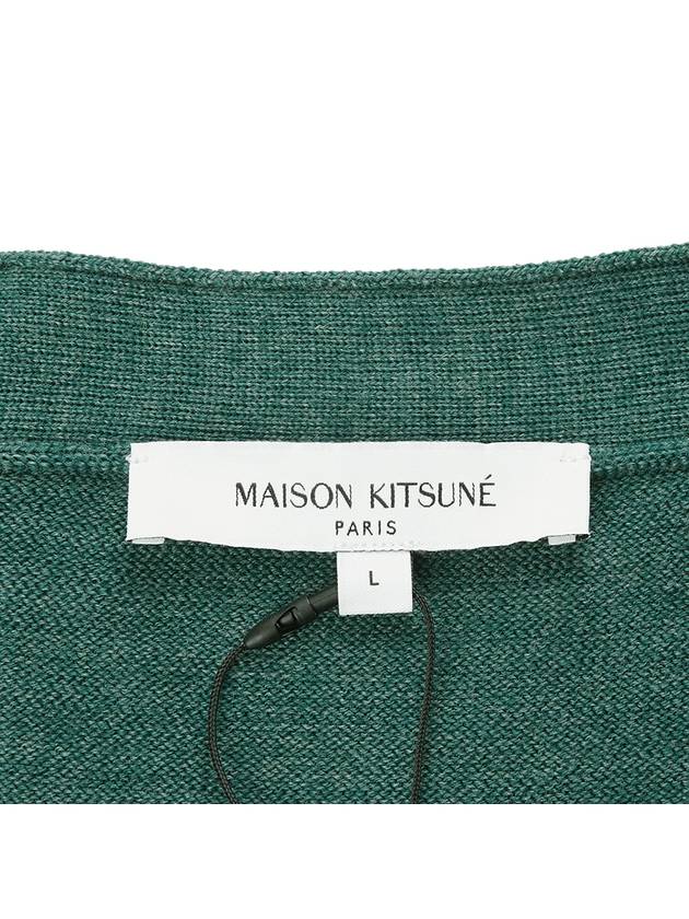 Bold Fox Head Patch Regular Cardigan Evergreen - MAISON KITSUNE - BALAAN 10