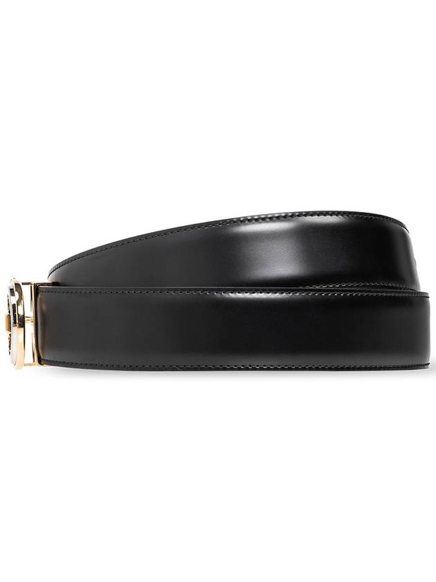 FERRAGAMO Reversible Leather Belt, Men's, Black - SALVATORE FERRAGAMO - BALAAN 3