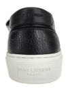 Venice Leather Low Top Sneakers Black - SAINT LAURENT - BALAAN 7