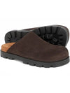 Brutus Leather Clog Slippers Brown - CAMPER - BALAAN 3