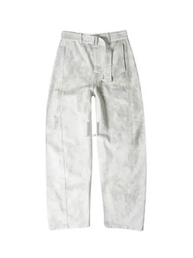 Twisted Belted Straight Pants White - LEMAIRE - BALAAN 2