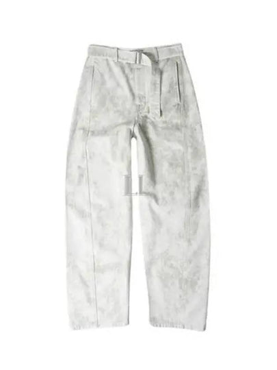 Twisted Belted Straight Pants White - LEMAIRE - BALAAN 2