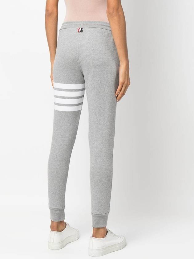 Women's Engineer 4 Bar Cotton Loopback Knit Track Pants Grey - THOM BROWNE - BALAAN 4