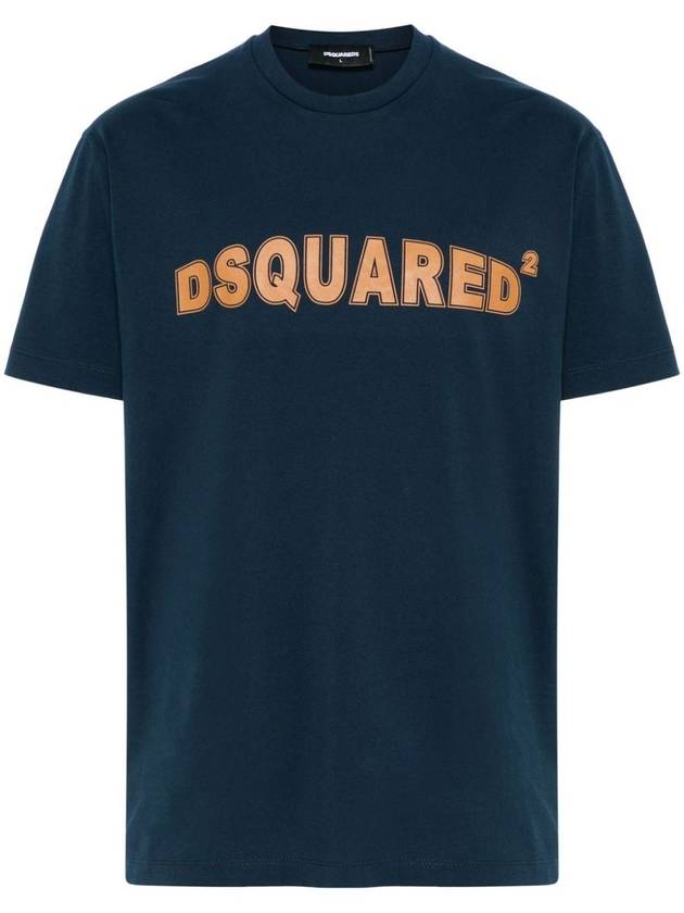 DSQUARED2 Blue Cotton T-Shirt - DSQUARED2 - BALAAN 2