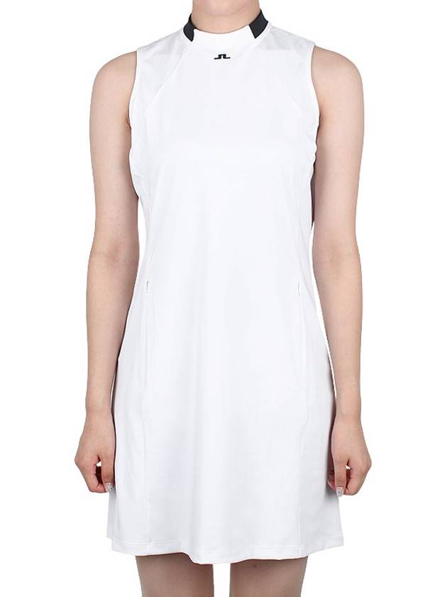 Golf Nena Short Dress White - J.LINDEBERG - BALAAN 3