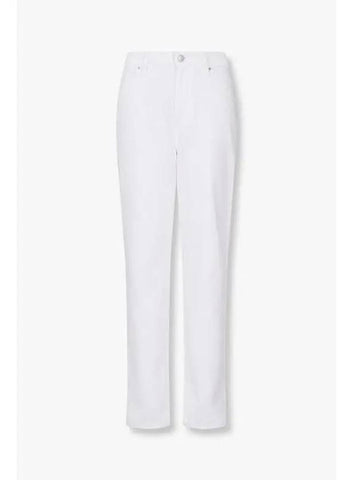 Women s Logo Stitched Boyfriend Jeans White - ARMANI EXCHANGE - BALAAN 1