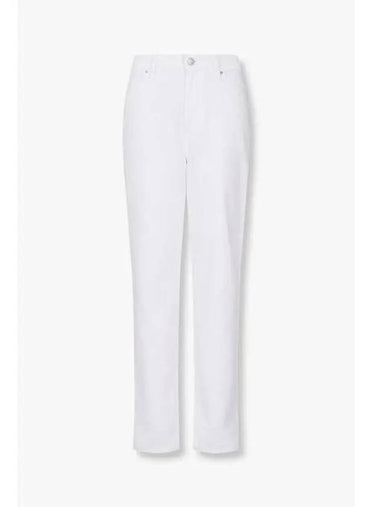 Women s Logo Stitched Boyfriend Jeans White - ARMANI EXCHANGE - BALAAN 1