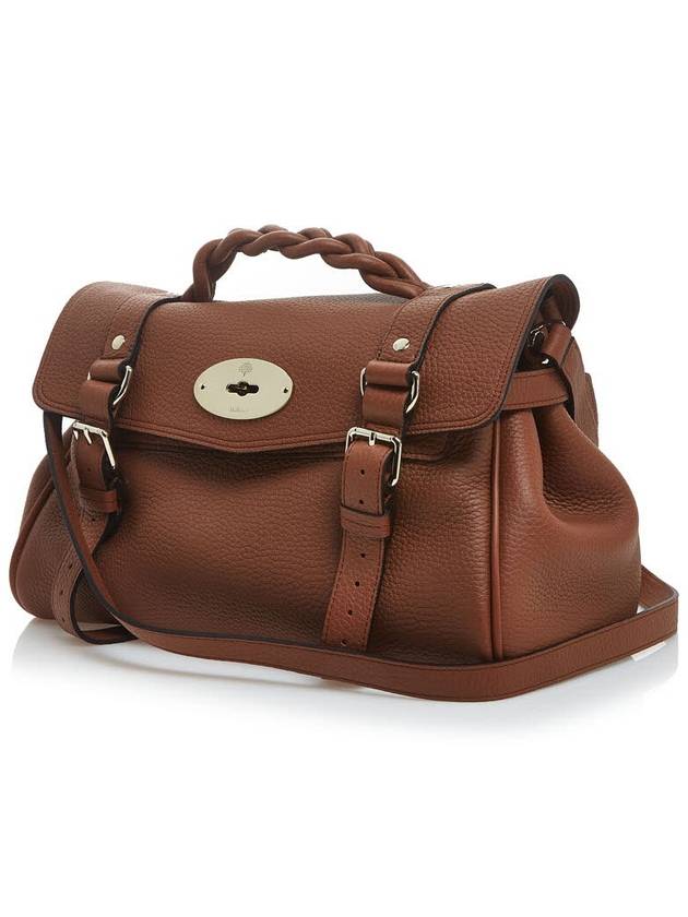 Alexa Medium Heavy Grain Tote Bag Chestnut - MULBERRY - BALAAN 3